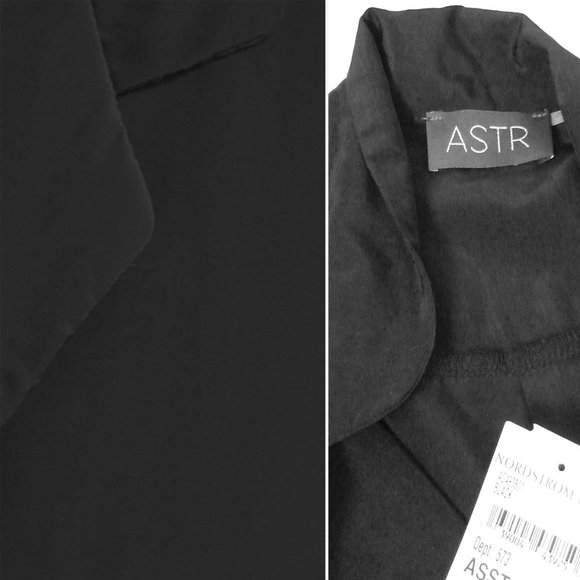 NWTs ASTR Black Side Zip Sleeveless Top Blouse - Picture 3 of 4